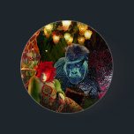 Vintage Christmas in New York Window Display 缶バッジ<br><div class="desc">5th Avenueウィンドウの表示</div>