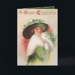 Vintage Christmas Lady追加メッセージカード シーズンカード<br><div class="desc">デザイン: www.etsy.com/Shop/VanityFlairDesign</div>