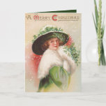 Vintage Christmas Lady追加メッセージカード シーズンカード<br><div class="desc">デザイン: www.etsy.com/Shop/VanityFlairDesign</div>