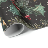 Vintage Christmas Lanterns ラッピングペーパー (ロールコーナー)