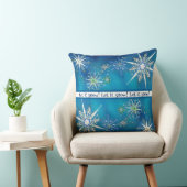 Vintage Christmas "Let It Snow" Snowflake クッション (椅子)