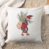 Vintage Christmas Little Helper Cushion クッション (ブランケット)