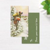 Vintage Christmas, Mailboxes in Winter Landscape (デスク)