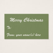 Vintage Christmas, Mailboxes in Winter Landscape (裏面)