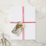 Vintage Christmas, Mailboxes in Winter Landscape ギフトタグ<br><div class="desc">簡単メッセージを作成するためにクリスマスギフトタグをパーソナライズするカスタムために。ヴィンテージイラストレーションビクトリアンエラメリークリスマスの休日の画像は、雪の上にクリスマスのメールと冬のプレゼントで満たされたメールボックスの雪の風景を特徴とする。馬描車が雪の通りを横に木々と森で走っている。ハッピーホリデーと季節のご挨拶！</div>