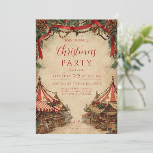 Vintage Christmas Market 招待状 (スタンド正面)