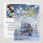 Vintage Christmas Memories image plus Your Photo (正面/裏面)