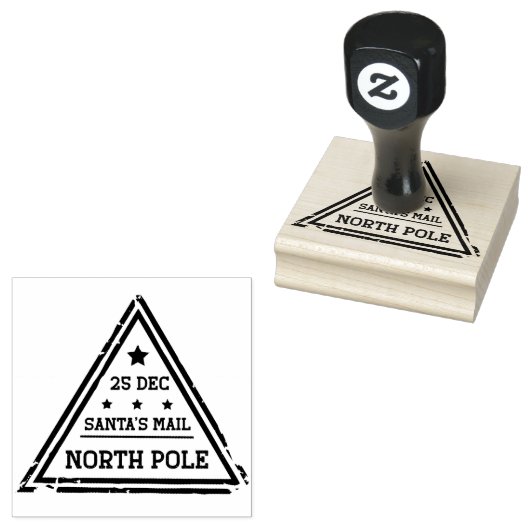 Vintage Christmas North-pole ラバースタンプ (押印)
