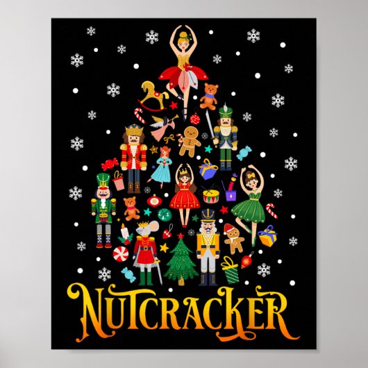 Vintage Christmas Nutcracker Squad Matching Family ポスター (正面)