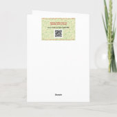 Vintage Christmas Ornament Art Christmas Holiday カード (裏面)