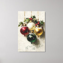 Vintage Christmas Ornaments キャンバスプリント