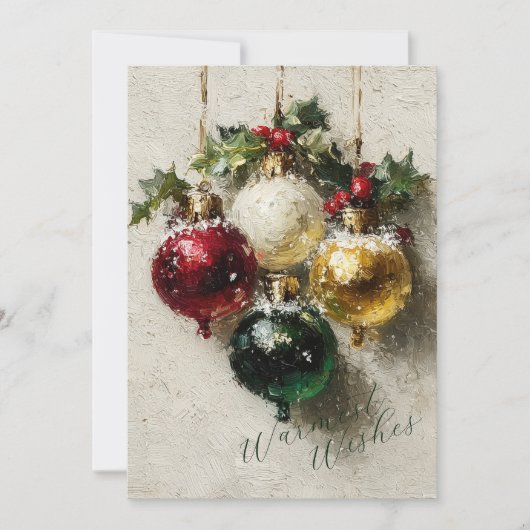 Vintage Christmas Ornaments シーズンカード (正面)