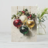Vintage Christmas Ornaments シーズンカード (スタンド正面)