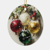Vintage Christmas Ornaments セラミックオーナメント (左)