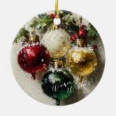 Vintage Christmas Ornaments セラミックオーナメント (裏面)