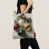 Vintage Christmas Ornaments トートバッグ (クローズアップ)