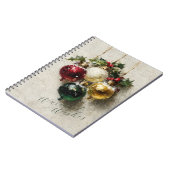 Vintage Christmas Ornaments ノートブック (左側)