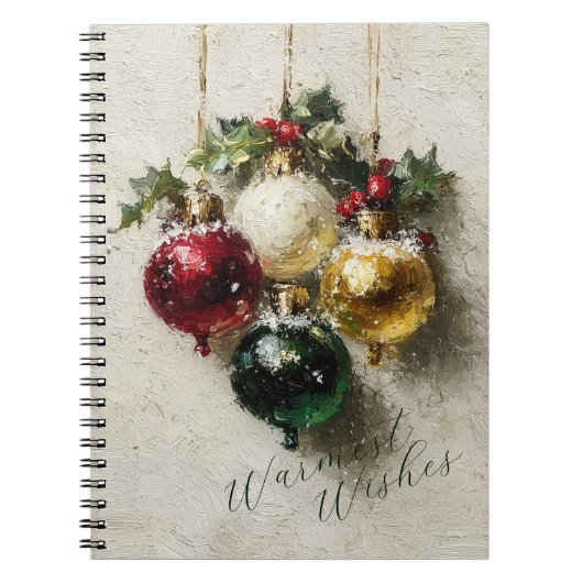 Vintage Christmas Ornaments ノートブック (正面)