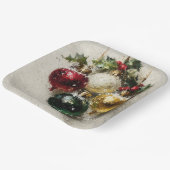 Vintage Christmas Ornaments ペーパープレート (傾斜あり)