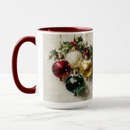 Vintage Christmas Ornaments マグカップ
