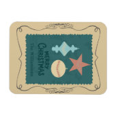 Vintage Christmas Ornaments マグネット (横)