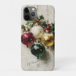 Vintage Christmas Ornaments iPhone 11 Proケース