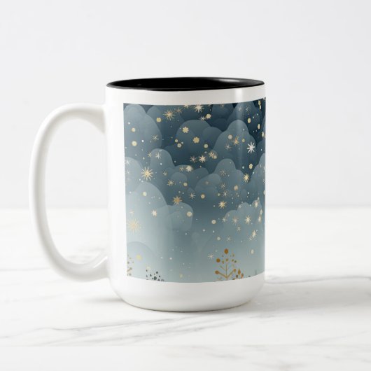 Vintage Christmas Ornaments Coffee Mug ツートーンマグカップ (左)