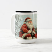 Vintage Christmas Ornaments Coffee Mug ツートーンマグカップ (正面左)