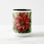 Vintage Christmas Ornaments Coffee Mug ツートーンマグカップ (中央)