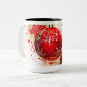 Vintage Christmas Ornaments Coffee Mug ツートーンマグカップ (正面左)