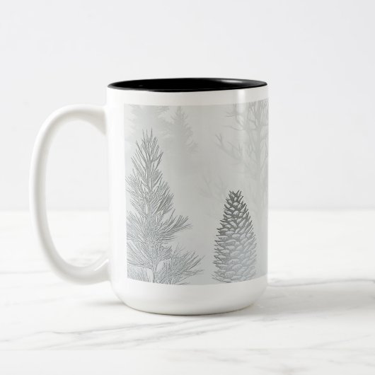 Vintage Christmas Ornaments Coffee Mug ツートーンマグカップ (左)