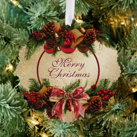 Vintage Christmas Paper Ornament Card  オーナメントカード (インサイチュ (木))