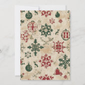 Vintage Christmas Party Invitation 招待状 (裏面)