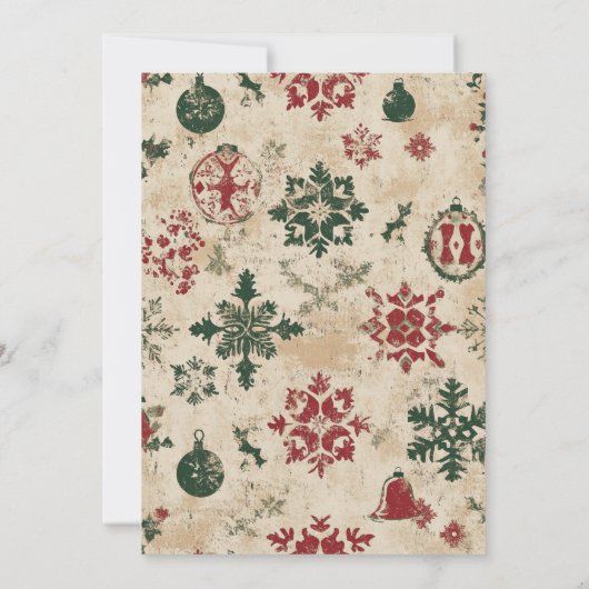 Vintage Christmas Party Invitation 招待状 (裏面)