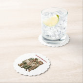  Vintage Christmas Party Tableware ペーパーコースター (インサイチュ)