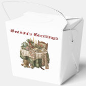 Vintage Christmas Party Tableware Collection フェイバーボックス (裏面)