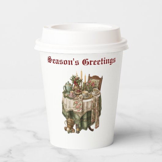  Vintage Christmas Party Tableware Collection 紙コップ (裏面)