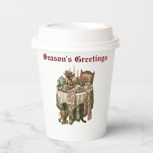  Vintage Christmas Party Tableware Collection 紙コップ (正面)