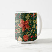 Vintage Christmas Pattern - Coffee Mug コーヒーマグカップ (正面右)