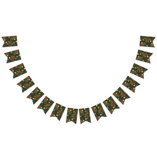 Vintage Christmas Pattern - Flags with String バンティングフラッグ (全)