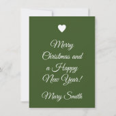 Vintage Christmas Pattern - Flat Note Card ノートカード (裏面)