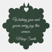 Vintage Christmas Pattern - Paper Ornament Card オーナメントカード (裏面)