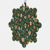 Vintage Christmas Pattern - Paper Ornament Card オーナメントカード (左)