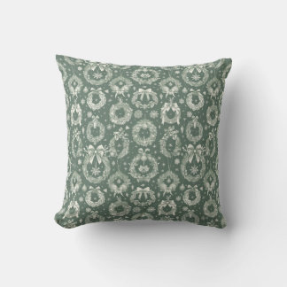 Vintage Christmas Pattern Throw Pillow クッション