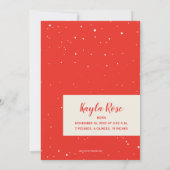 Vintage Christmas Photo Birth Announcements シーズンカード (裏面)