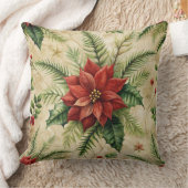 Vintage Christmas Pillow – Retro Holiday Design クッション (ブランケット)