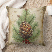 Vintage Christmas Pillow – Retro Holiday Design クッション (ブランケット)