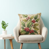 Vintage Christmas Pillow – Retro Holiday Design クッション (椅子)