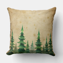 Vintage Christmas Pillow – Retro Holiday Design クッション