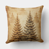 Vintage Christmas Pillow – Retro Holiday Design クッション (裏面)